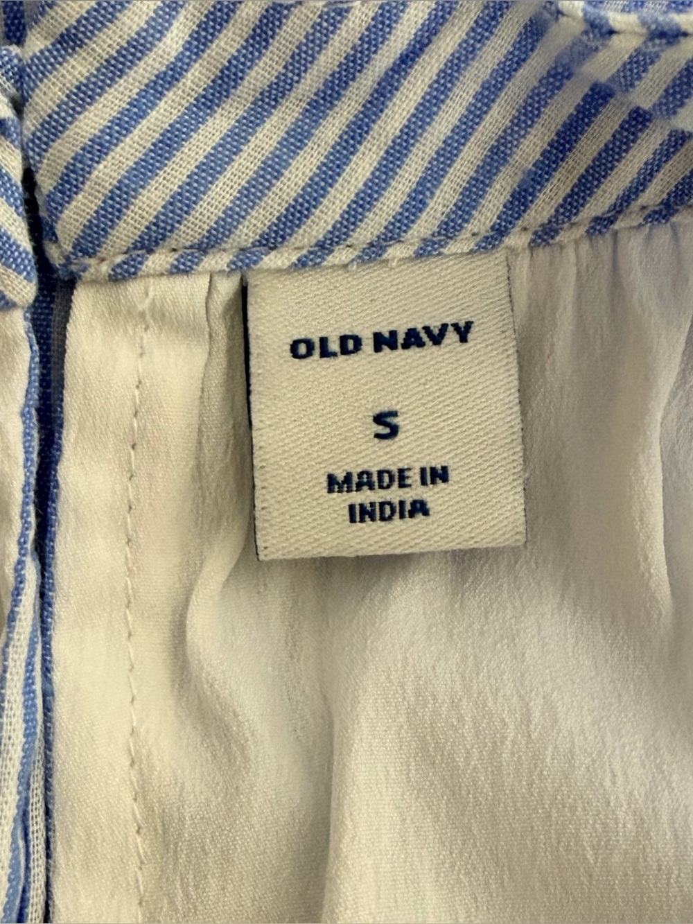 Old Navy Blue and White Striped Sundress - Picture 5 of 7